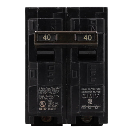 Murray MP240 40A 120/240V 2-Pole Miniature Thermal Magnetic Circuit Breaker, Compatible with Murray and Siemens Load Centers - Image 2