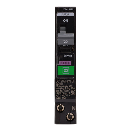 Square D QO QO120VHPAFGF 20A 1P 120V CAFCI/GFCI Circuit Breaker - Image 3