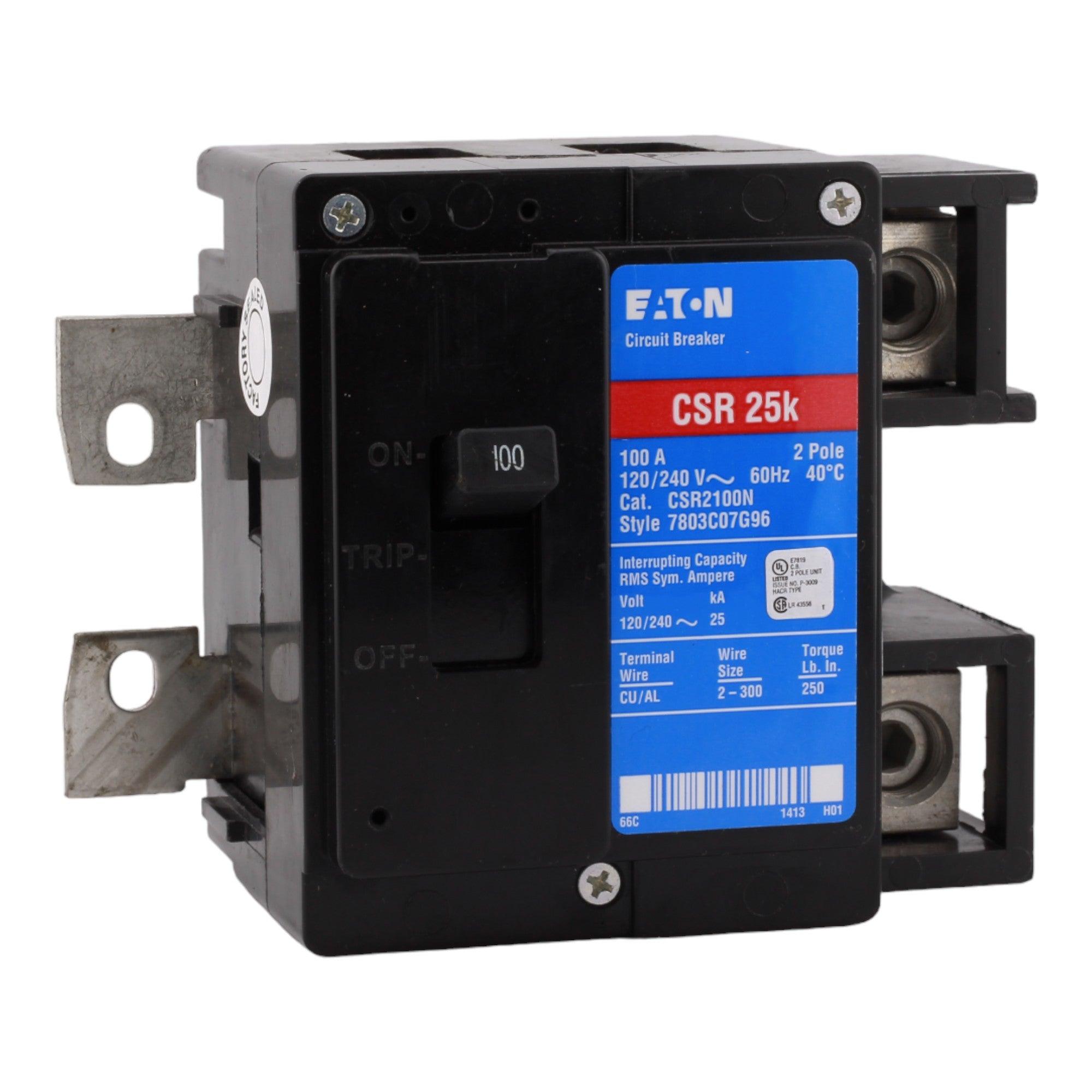 Eaton CH CSR2100N 100A 2P 120/240V Thermal-Magnetic Circuit Breaker - Image 3