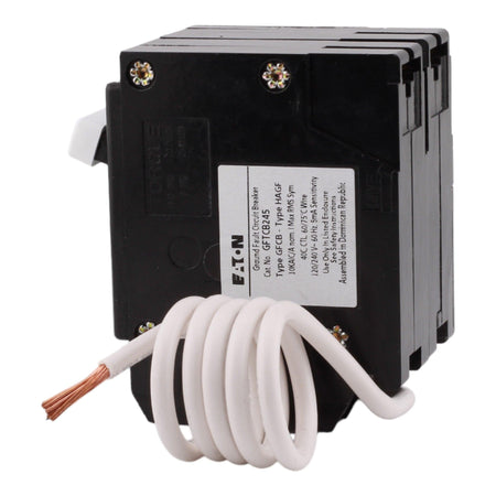 Eaton GFTCB245 45 Amp Double Pole 240V Pigtail-Neutral GFCI Ground Fault Circuit Breaker UL - Image 4