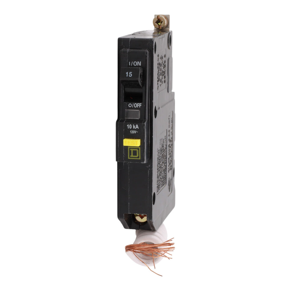 Square D QOB115GFI, 15A, 120V, 1-Pole GFCI Circuit Breaker, Bolt-On, for QOB Load Centers - Image 2