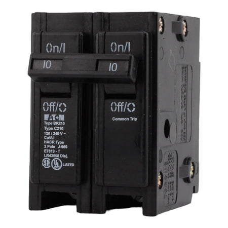 Eaton BR210 10 Amp Double Pole 240V Plug-In Standard Trip Circuit Breaker UL - Image 3