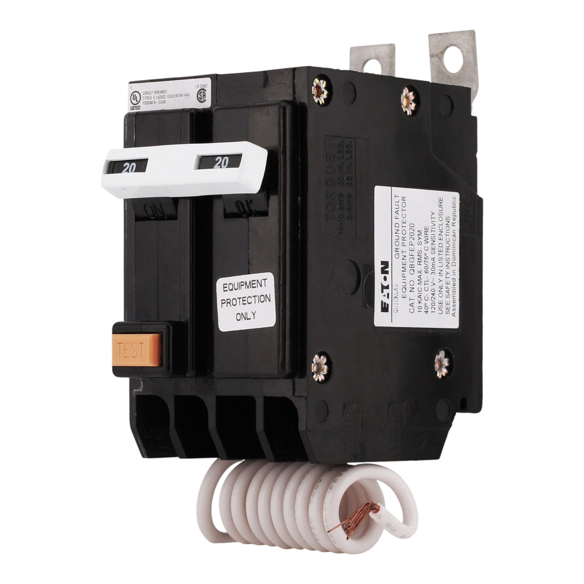 Eaton QBGFEP2020 20A 2P 240V GFEP Bolt-On Circuit Breaker BAB Frame - Image 2