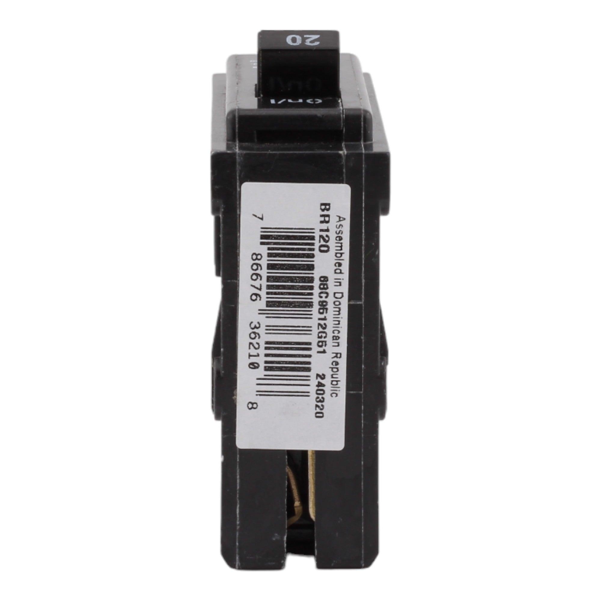 Eaton BR120 20A 120/240V 1-pole Thermal Magnetic Circuit Breaker - Image 8