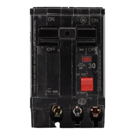 GE THQL2130PGFT, 30 Amps, 2 Pole, 120/240 Volts, Ground Fault Circuit Breaker, GFCI, 10kA, Plug-On Mount, Plug-On Neutral Connection, for GE Panels - Image 2