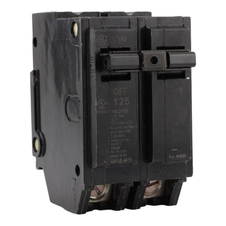 GE THQL21125 125A 2P 120/240V Q-Line Plug-In Circuit Breaker