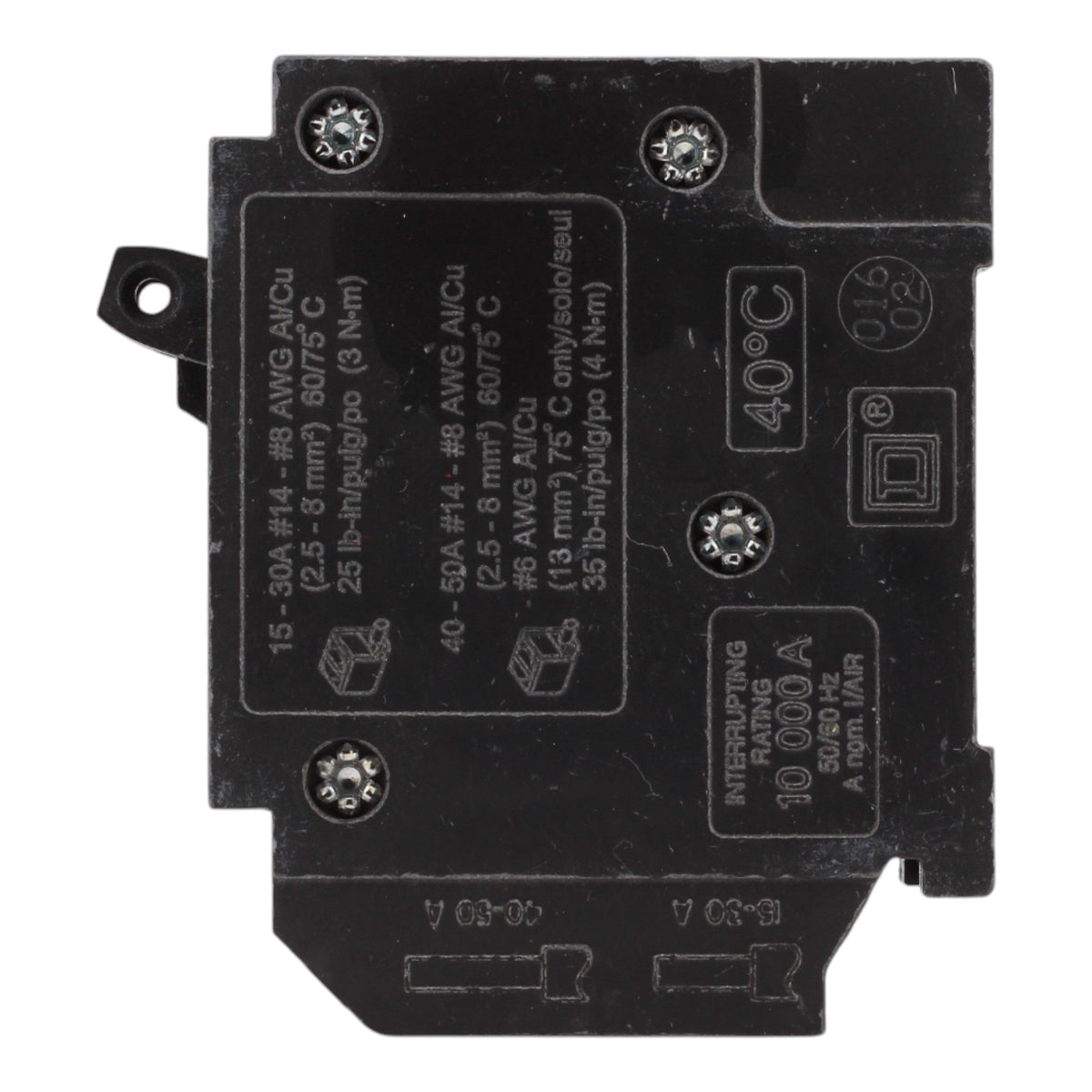 Square D HOMT1515 15 Amps 120/240 Volts Tandem Circuit Breaker, Plug-In Mount, For Homeline Panels - Image 4