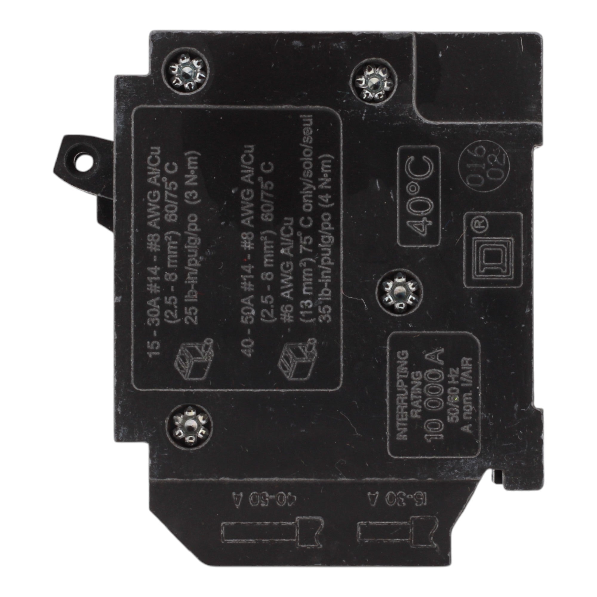 Square D HOMT1515 15 Amps 120/240 Volts Tandem Circuit Breaker, Plug-In Mount, For Homeline Panels - Image 4