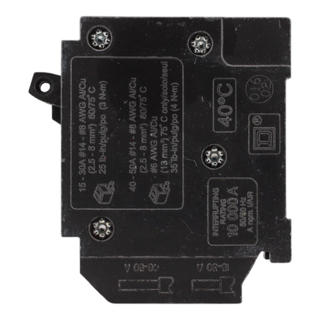 Square D HOMT1515 15 Amps 120/240 Volts Tandem Circuit Breaker, Plug-In Mount, For Homeline Panels - Image 4