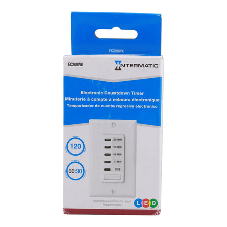 Intermatic EC200WK 15A 120V Electronic Countdown Timer White - Image 2