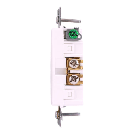 Square D X Series, SQR44104WH, 15A, 125V, TR/WR, Decorator Duplex Receptacle, White - Image 8