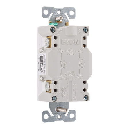 Eaton TRSGF15W 15 Amp Tamper-Resistant with Cover Self-Test GFCI 125V, White, UL Listed - Image 7