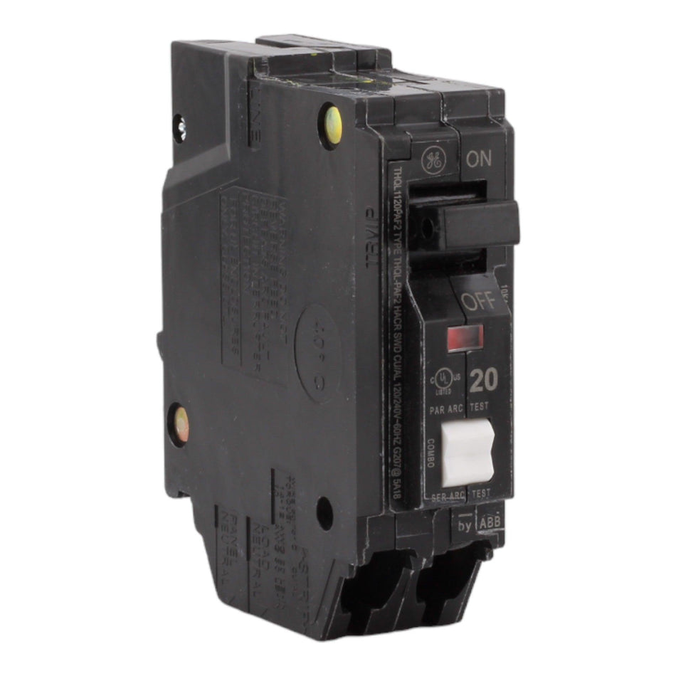 GE THHQL1120PAF2 20 Amp Single Pole 120V Plug-On Neutral AFCI Arc Fault Circuit Breaker UL