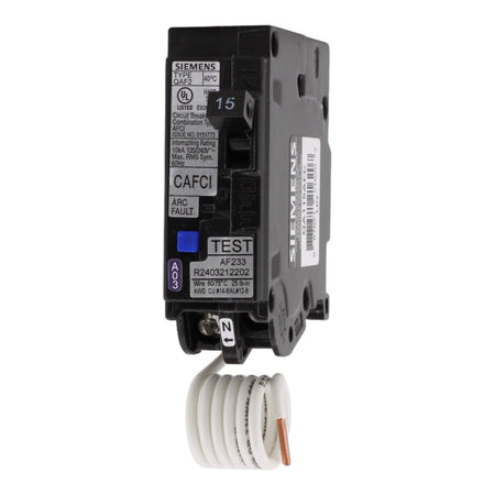Siemens QA115AFC 15A 1P 120V AFCI Pigtail Neutral Circuit Breaker - Image 3