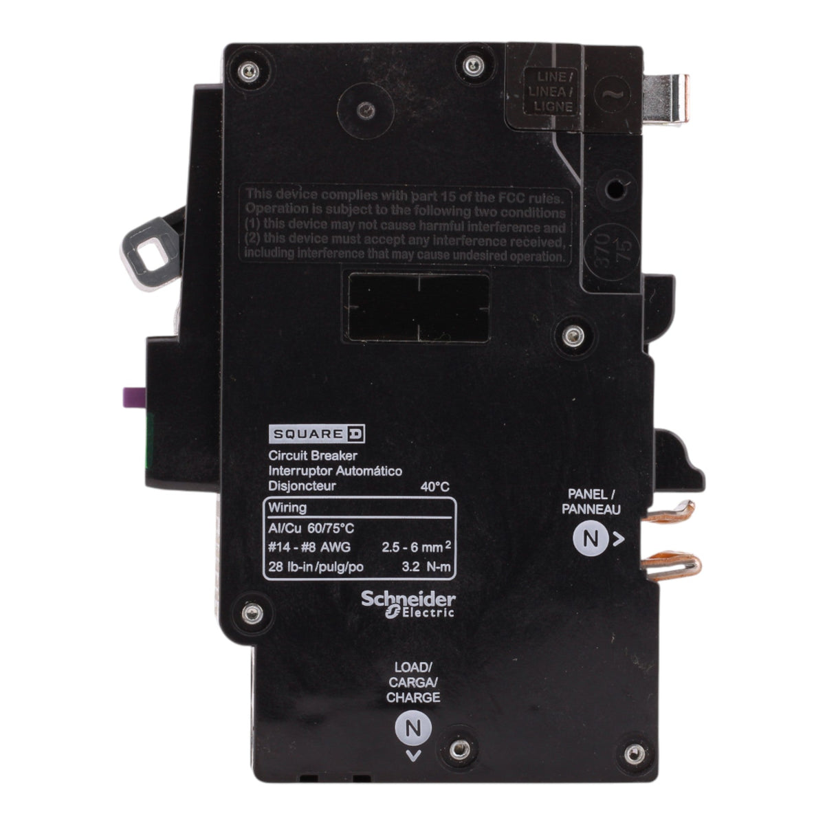 Square D QO QO120VHPAFGF 20A 1P 120V CAFCI/GFCI Circuit Breaker - Image 6
