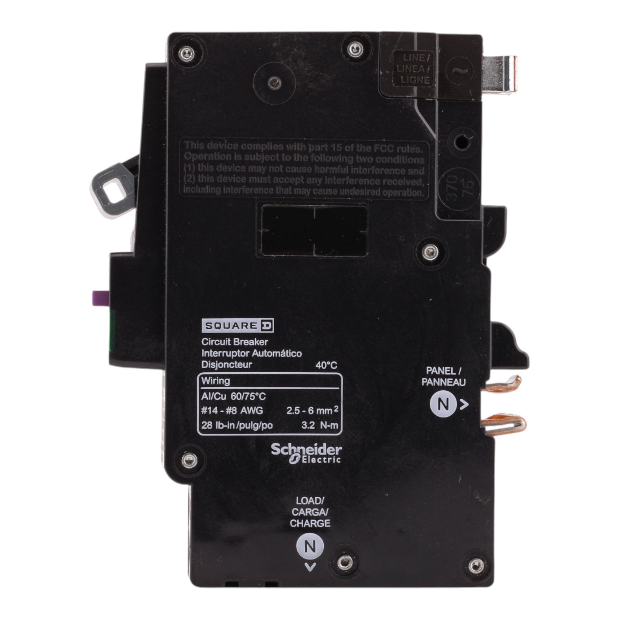 Square D QO QO120VHPAFGF 20A 1P 120V CAFCI/GFCI Circuit Breaker - Image 6