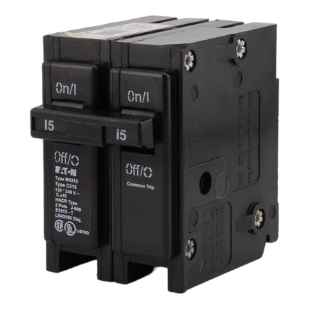 Eaton BR215 15 Amp Double Pole 240V Plug-In Standard Trip Circuit Breaker UL - Image 3