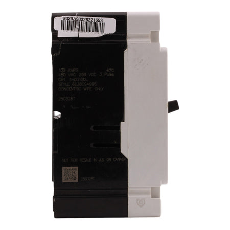 Eaton EHD EHD3100L 100A 3P 240/480V Molded Case Circuit Breaker - Image 4