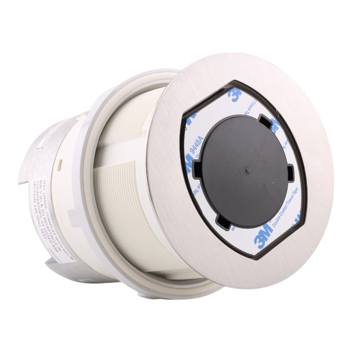 Hubbell RCT600NI 15A Tri-Power Pop-Up Counter Receptacle, Nickel - Image 4