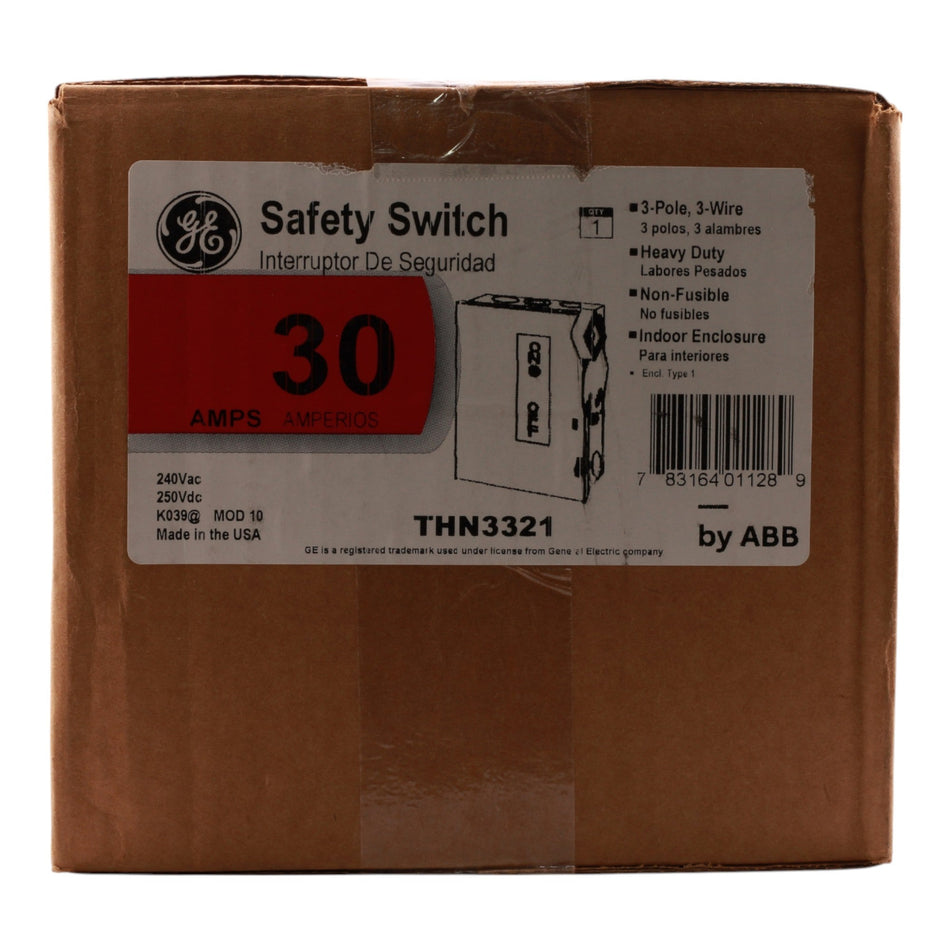 ABB Spec-Setter THN3321 30A 3P 240V Non-Fused Heavy Duty Safety Switch - Image 2