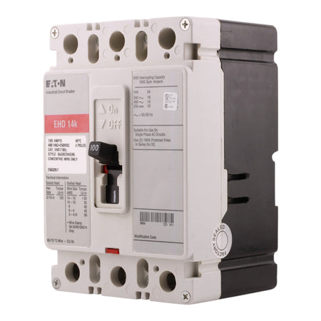Eaton EHD EHD3100L 100A 3P 240/480V Molded Case Circuit Breaker - Image 7