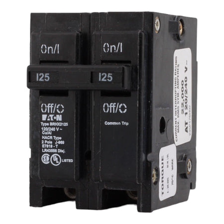 Eaton BRHX2125 125 Amp Double Pole 240V Plug-In Standard Trip Circuit Breaker UL - Image 3
