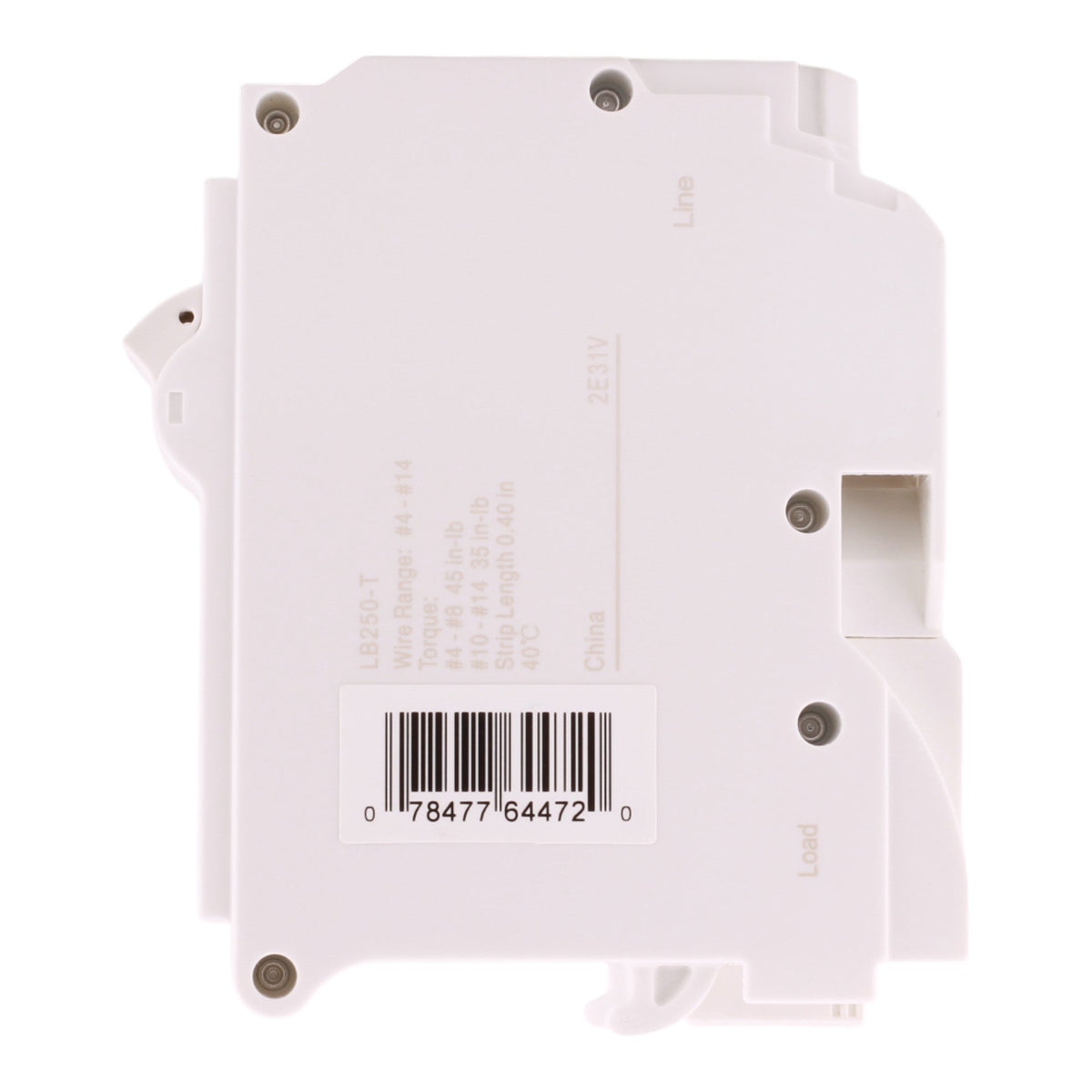 Leviton LB250-T 50A 2P 120/240V Standard Plug-On Neutral Breaker - Image 5