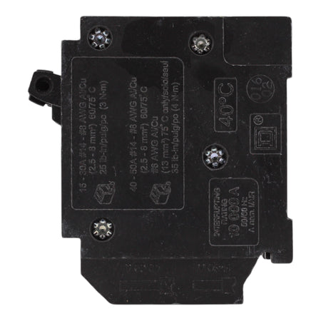 Square D HOMT1515230 15 Amps/30 Amps 120/240 Volts Quad Tandem Circuit Breaker, Plug-In Mount, For Homeline Panels - Image 4