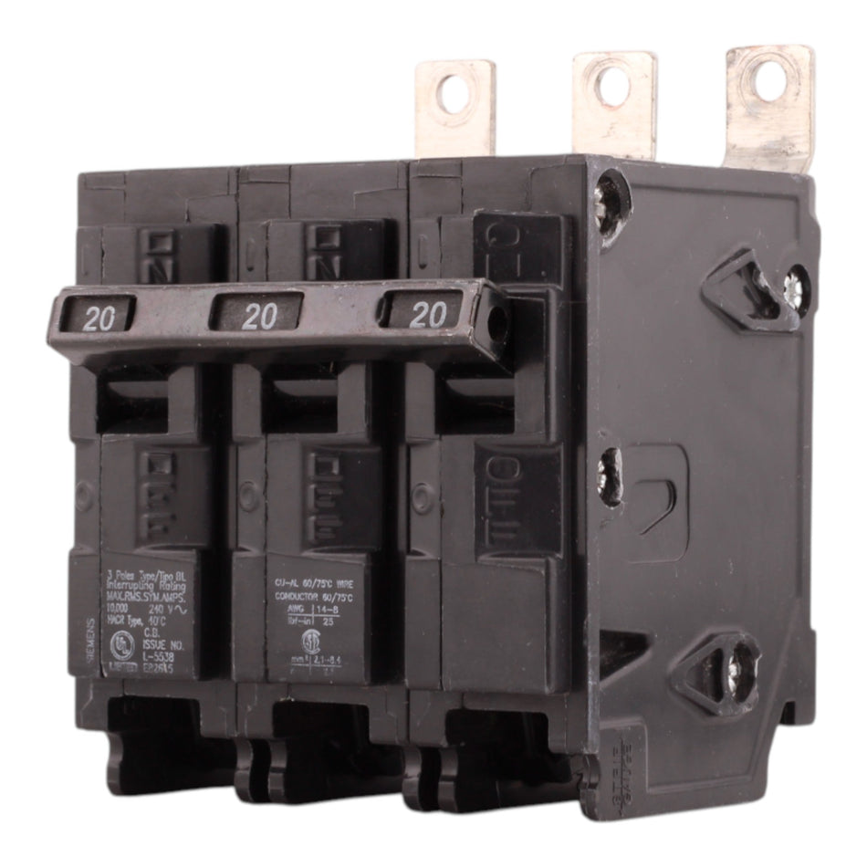 Siemens BL B320 20A 3P 240V Thermal Magnetic Circuit Breaker - Image 2