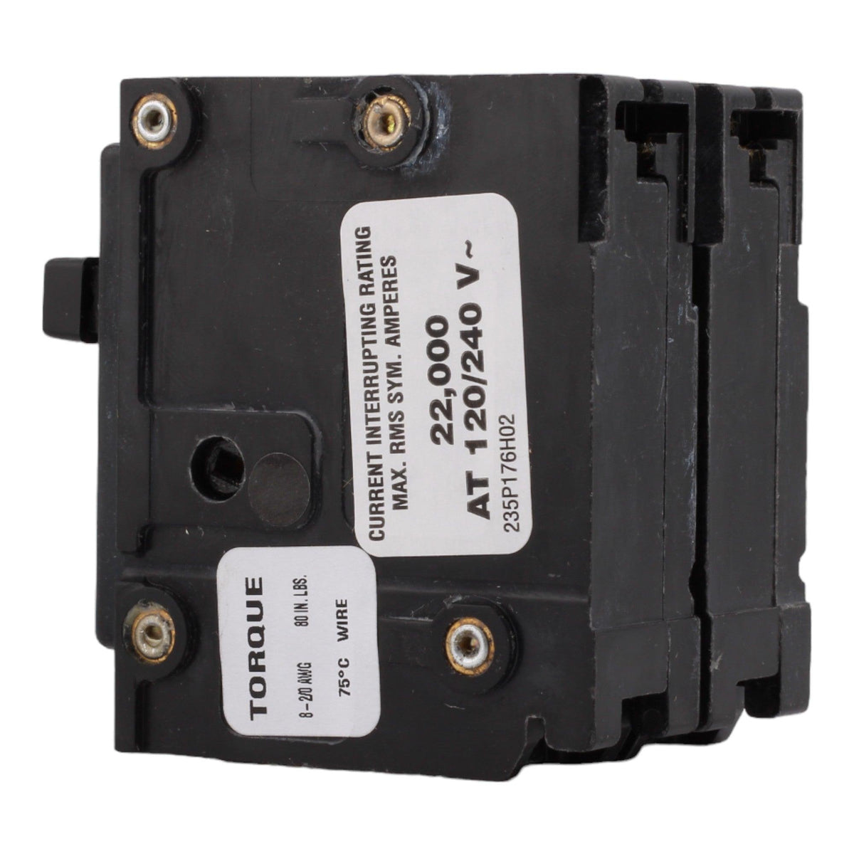 Eaton BRHX2125 125 Amp Double Pole 240V Plug-In Standard Trip Circuit Breaker UL - Image 4