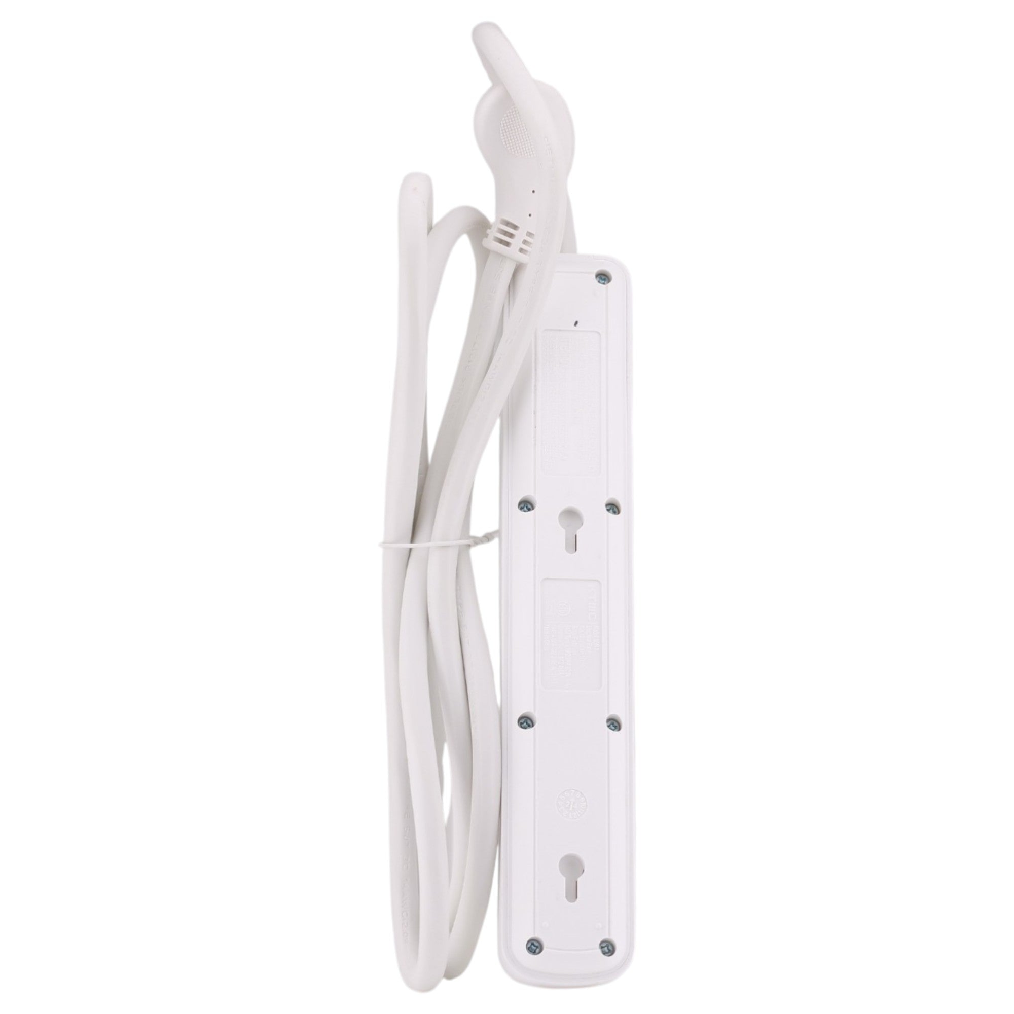 KMC Surge Strip 6 Braided, 10640, 6-Outlet, 840J, 15A, 125V, 6ft, Surge Protector, White - Image 5