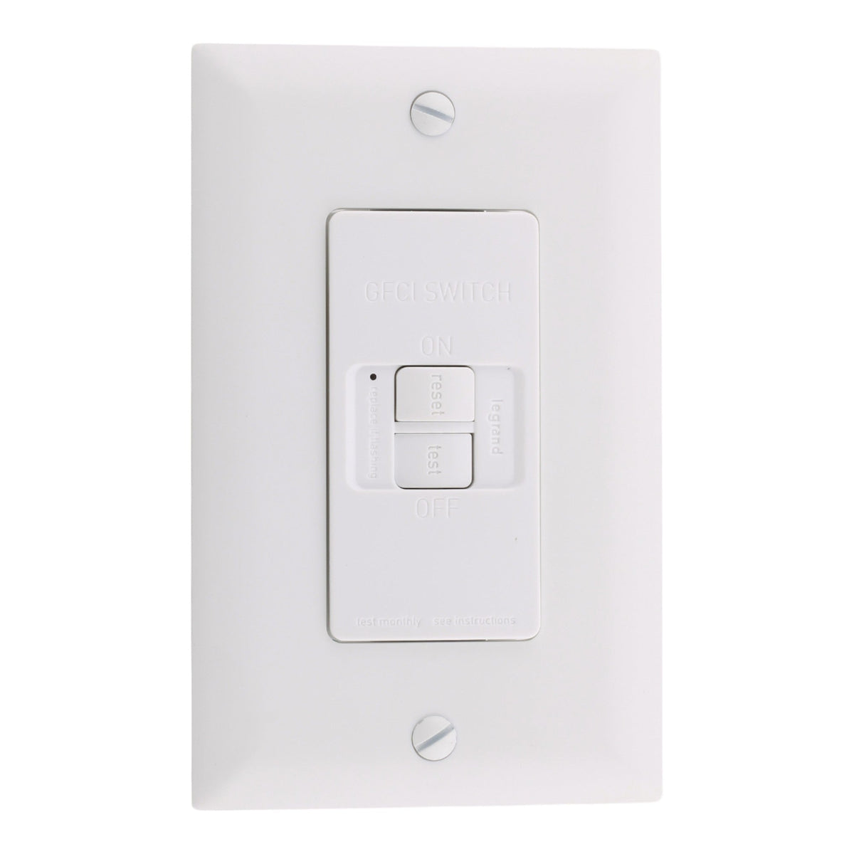 Legrand radiant 2087W 20A Dead Front Self-Test GFCI Receptacle