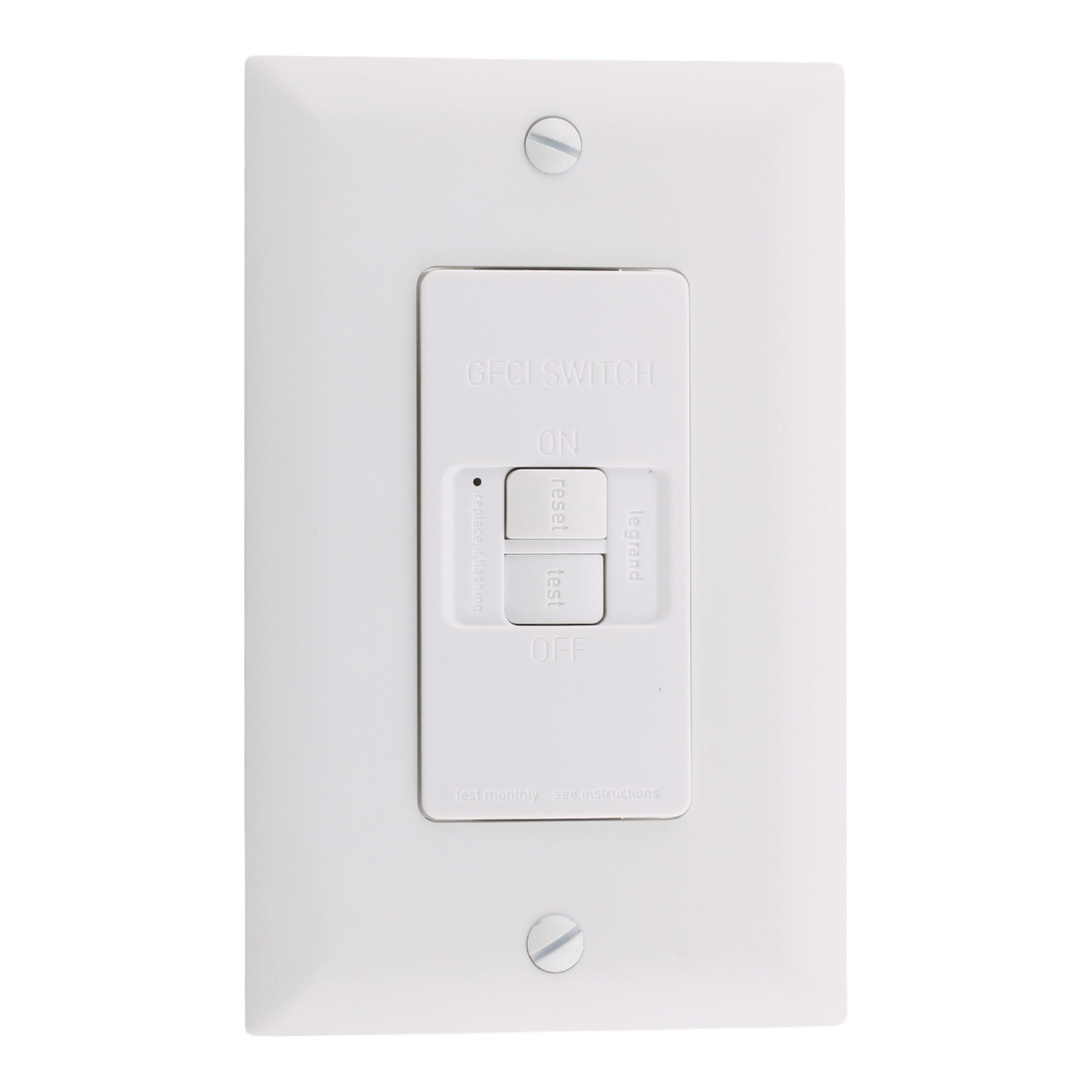Legrand radiant 2087W 20A Dead Front Self-Test GFCI Receptacle