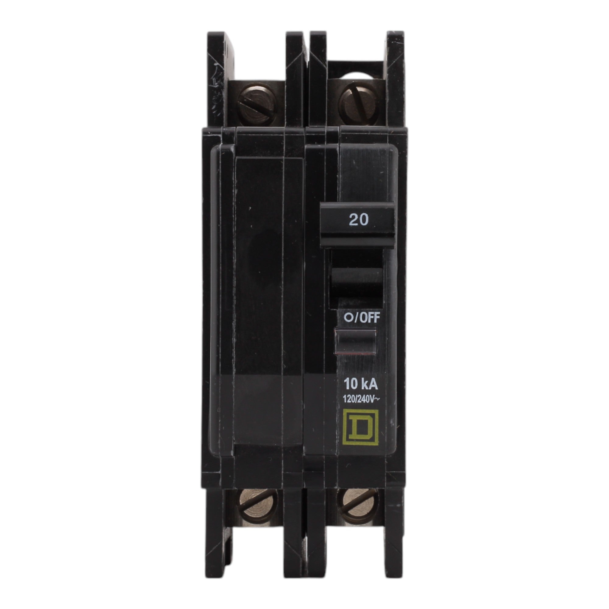 Square D QOU220, 20 Amps, 120/240 Volts, Double Pole, Miniature Circuit Breaker, Standard Trip, Unit Mount - Image 2
