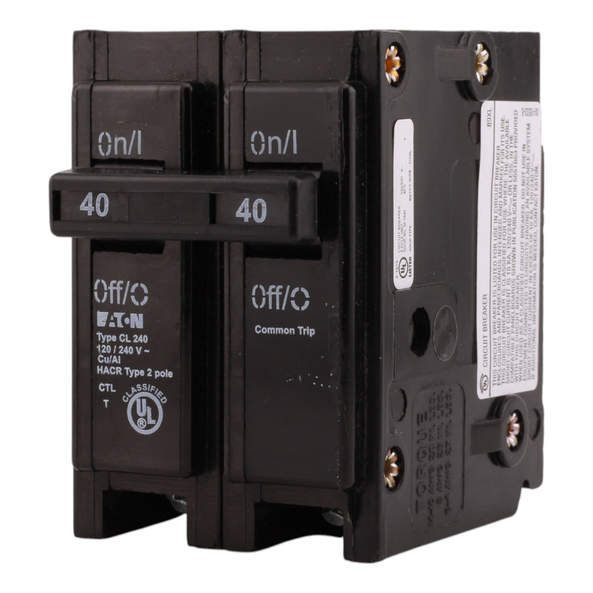 Eaton CL CL240 40A 2P 120/240V Classified Circuit Breaker - Image 6