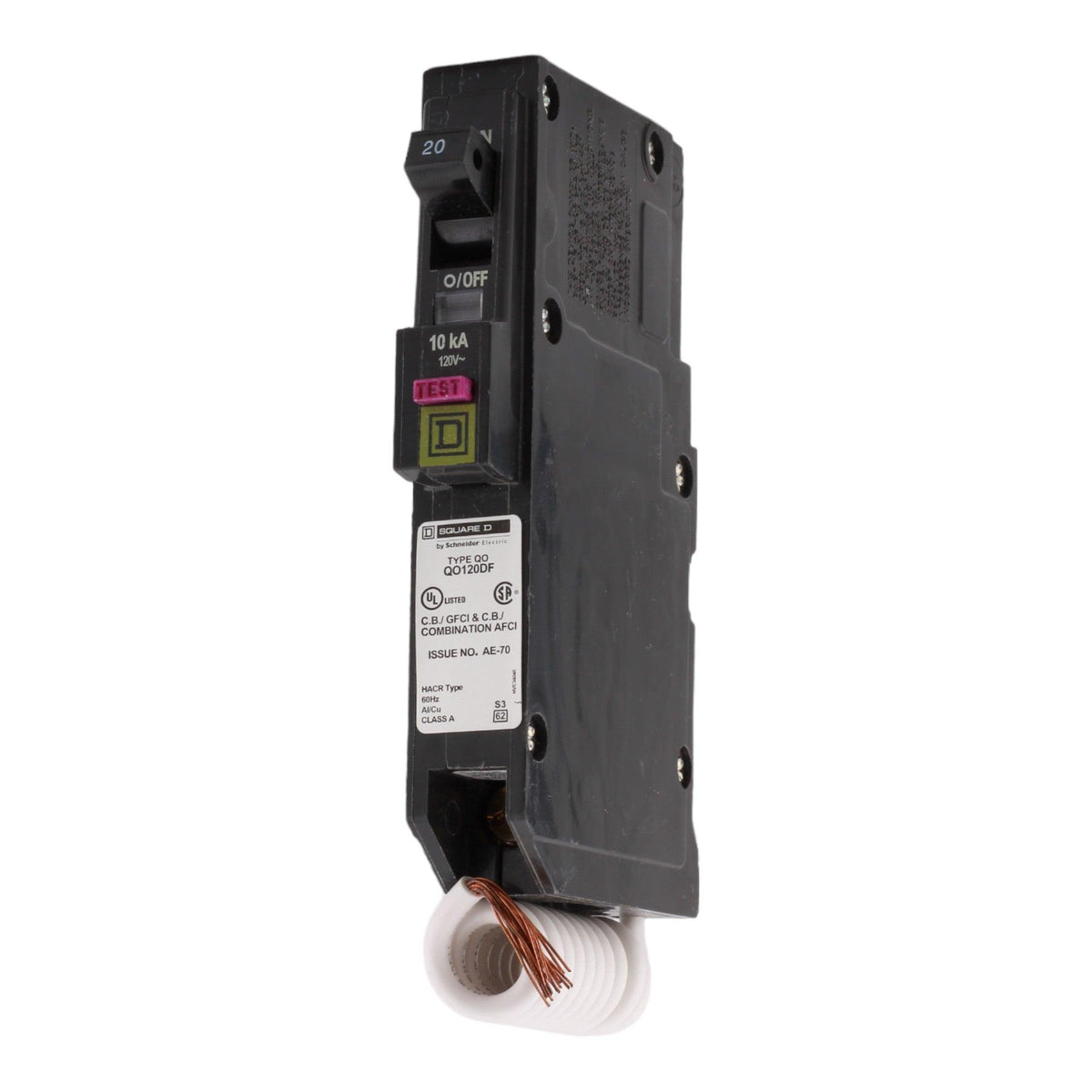 Square D QO QO120DF 20A 1P 120V AFCI/GFCI Circuit Breaker - Image 3