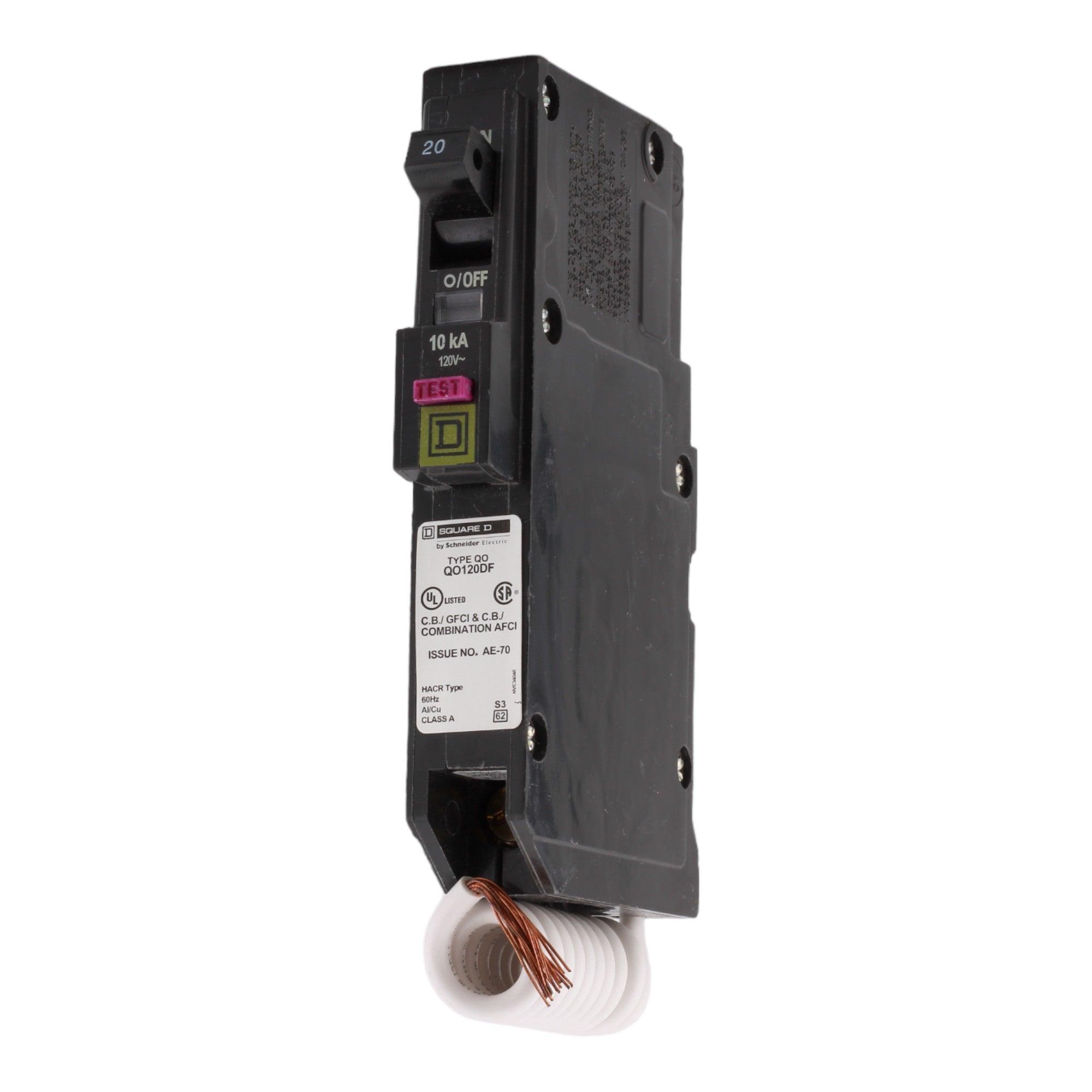 Square D QO QO120DF 20A 1P 120V AFCI/GFCI Circuit Breaker - Image 3