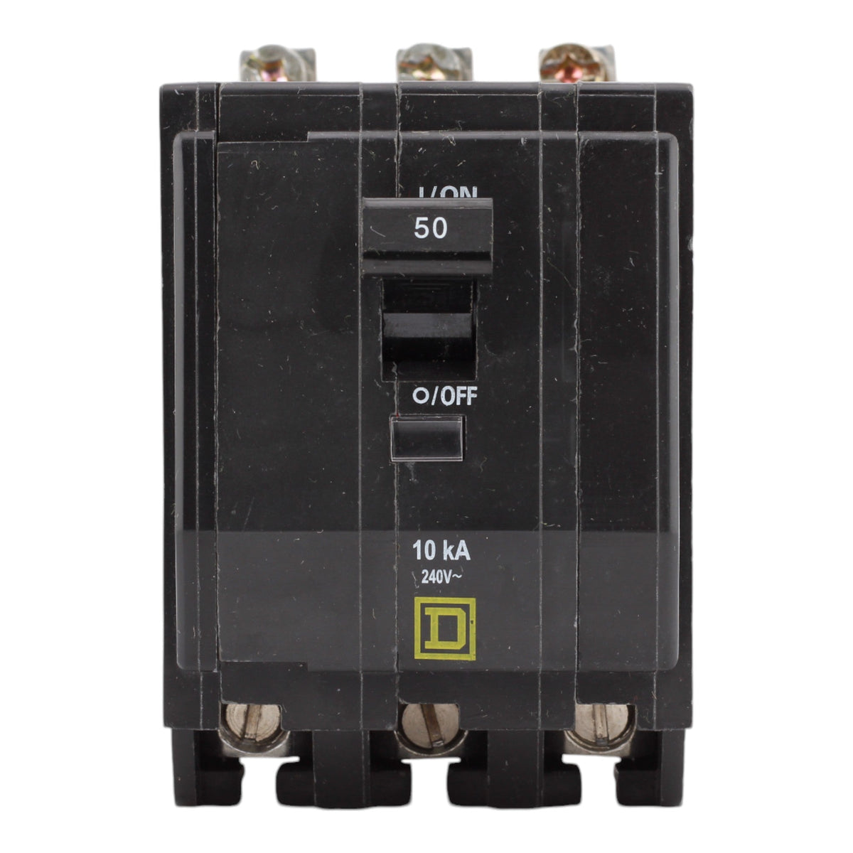 Square D QOB350 50 Amp 3 Pole 240V Standard Trip Bolt-On Circuit Breaker UL - Image 2