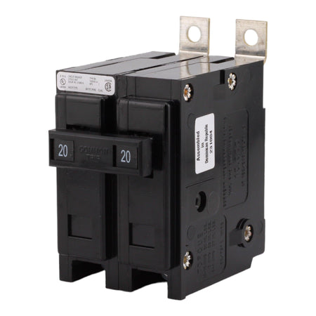 Eaton BAB2020, 20A, 120/240V, 2-Pole, 10kAIC, Quicklag Industrial Thermal-Magnetic Circuit Breaker, Bolt-On - Image 3