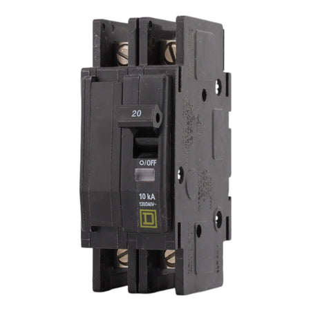 Square D QOU220, 20 Amps, 120/240 Volts, Double Pole, Miniature Circuit Breaker, Standard Trip, Unit Mount - Image 3