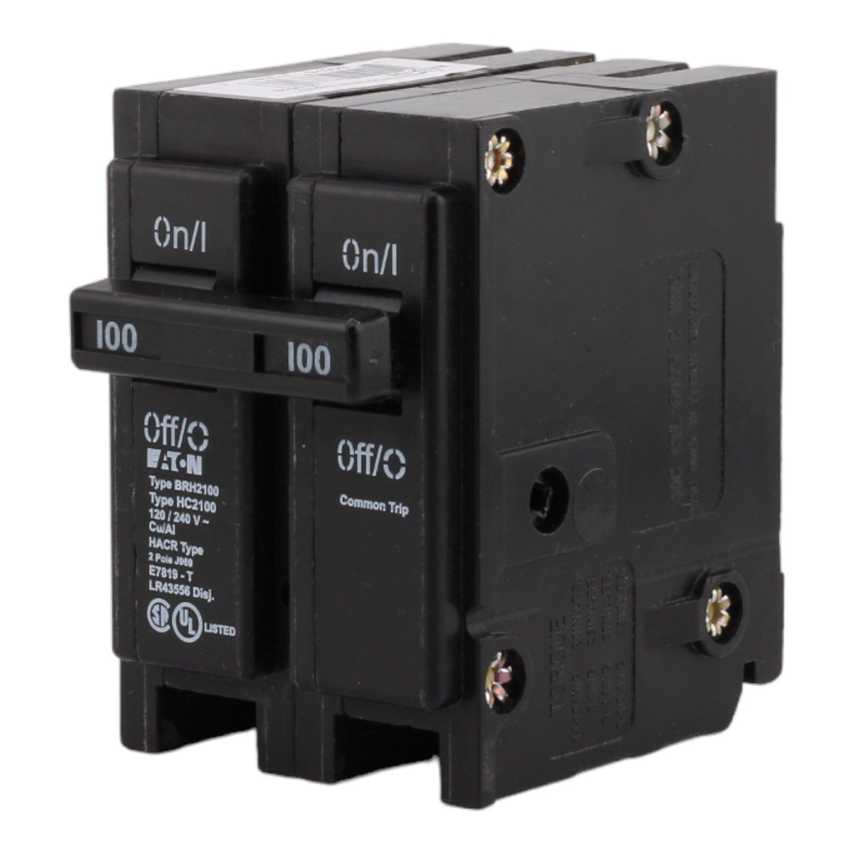Eaton BRH2100 100 Amp Double Pole 240V Plug-In Standard Trip Circuit Breaker UL - Image 2