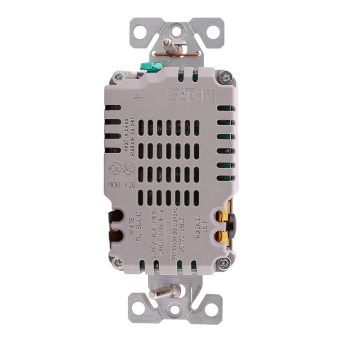 Eaton TR7765W 15A 125V USB Charger Duplex Receptacle White Flush Mount - Image 9