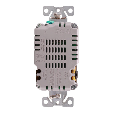 Eaton TR7765W 15A 125V USB Charger Duplex Receptacle White Flush Mount - Image 9