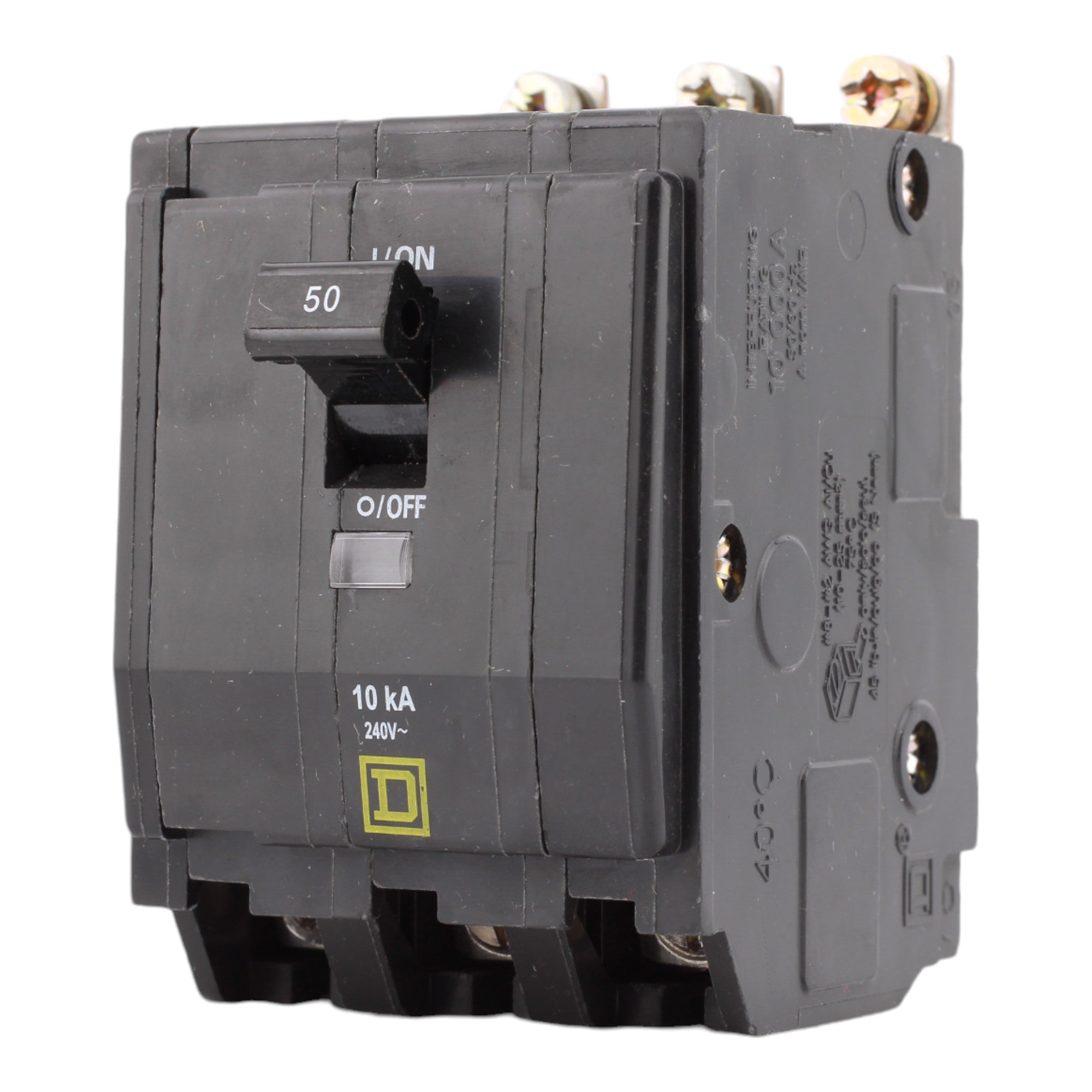 Square D QOB350 50 Amp 3 Pole 240V Standard Trip Bolt-On Circuit Breaker UL - Image 3