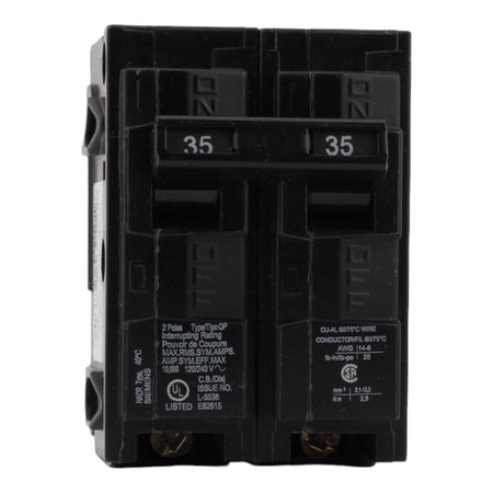Siemens Q235 35 Amp Double Pole Circuit Breaker, Thermal Magnetic Trip, 120/240V, Plug-In, UL Listed - Image 2