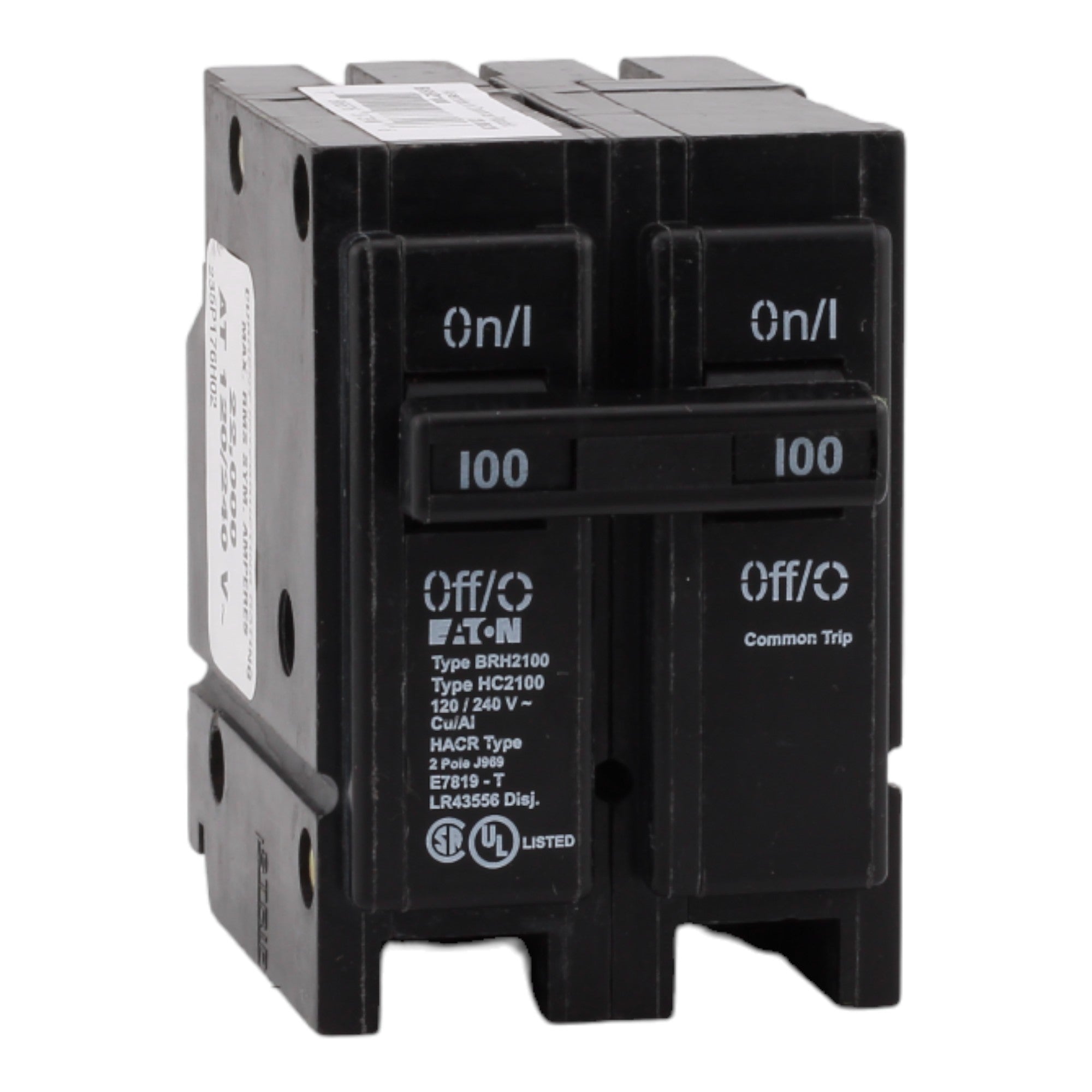 Eaton BRH2100 100 Amp Double Pole 240V Plug-In Standard Trip Circuit Breaker UL - Image 3