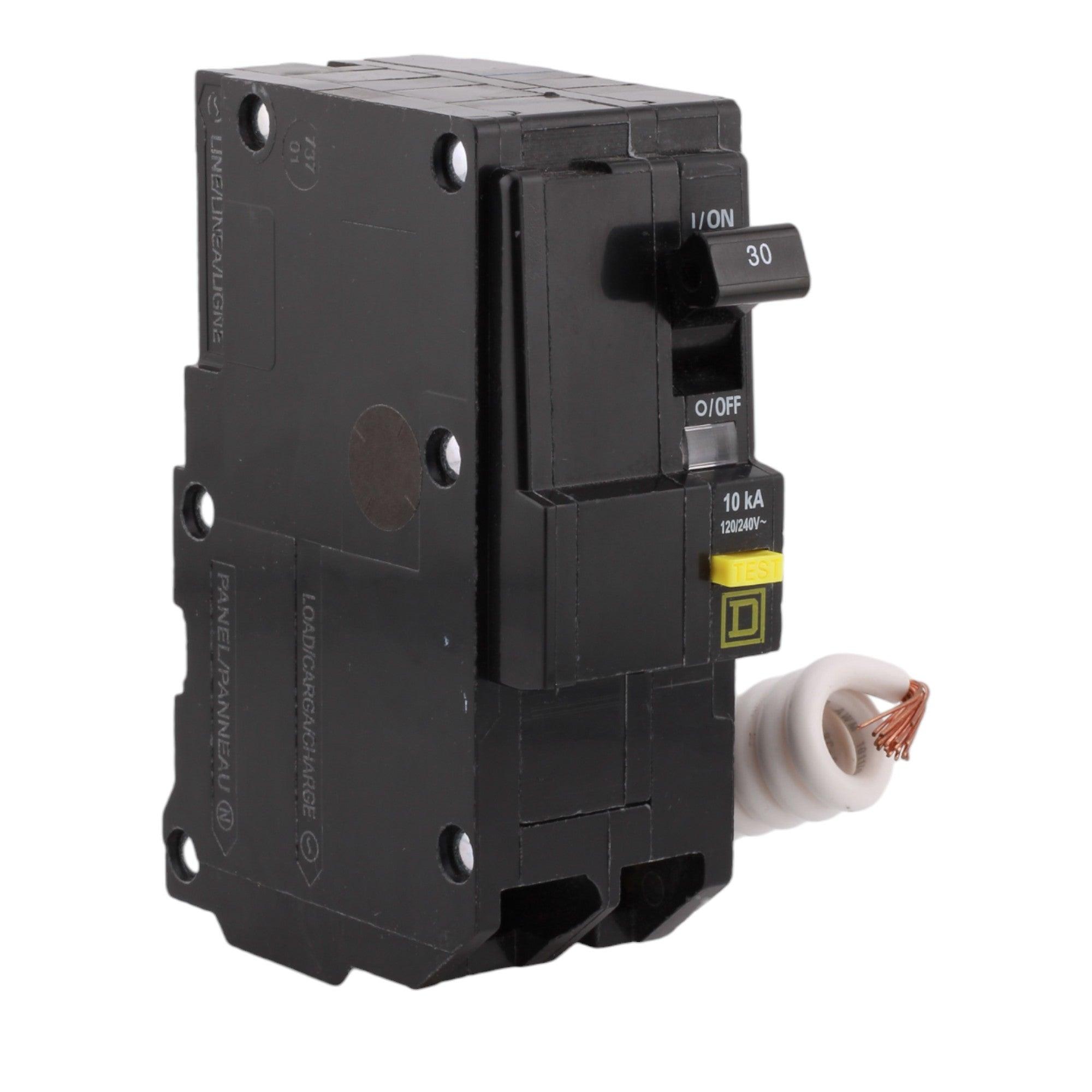 Square D QO QO230GFI 30A 2P 120/240V GFCI Circuit Breaker
