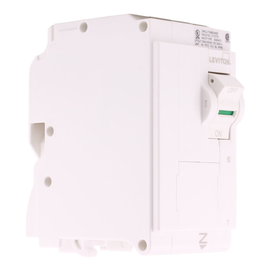 Leviton LB260-T 60A 2P 120/240V Standard Plug-On Neutral Breaker
