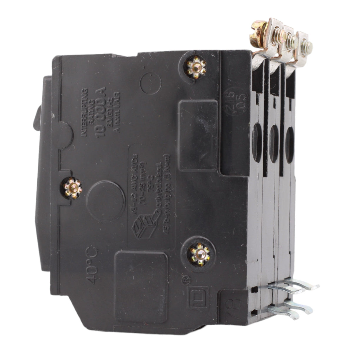 Square D QOB350 50 Amp 3 Pole 240V Standard Trip Bolt-On Circuit Breaker UL - Image 4