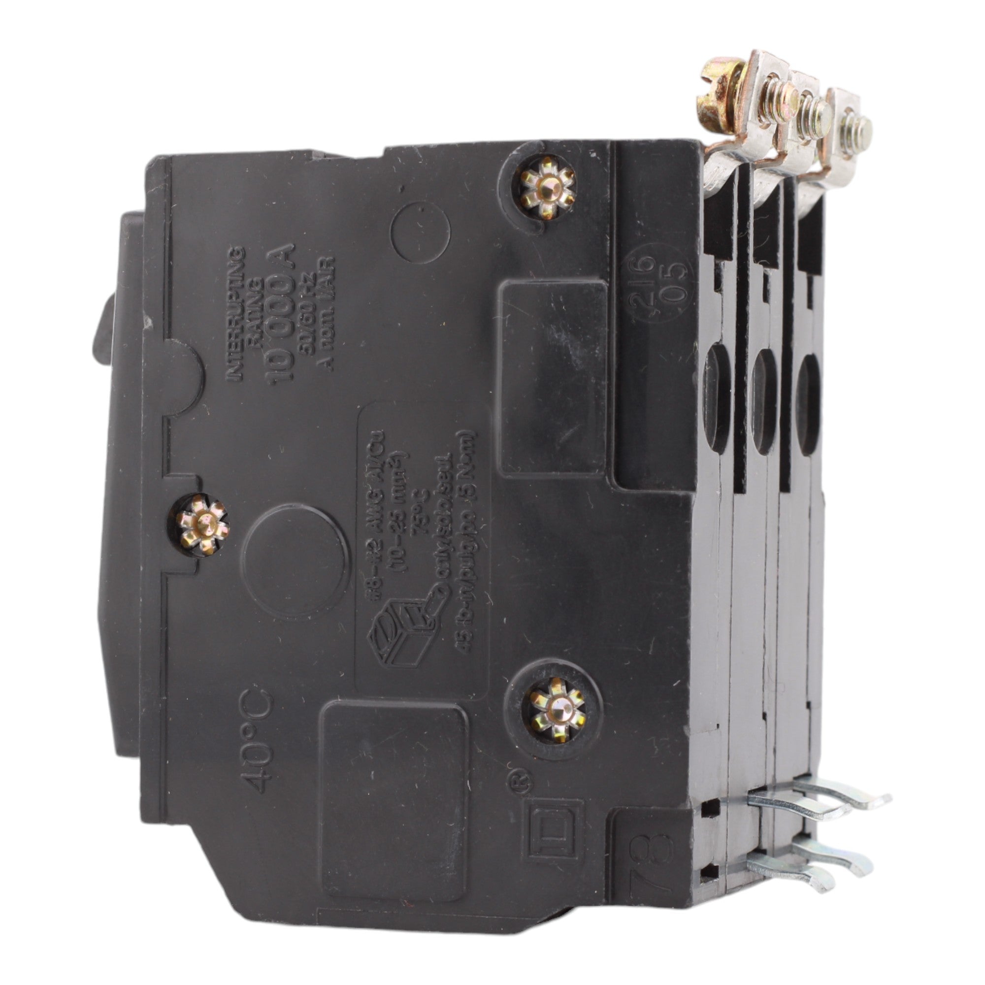 Square D QOB350 50 Amp 3 Pole 240V Standard Trip Bolt-On Circuit Breaker UL - Image 4
